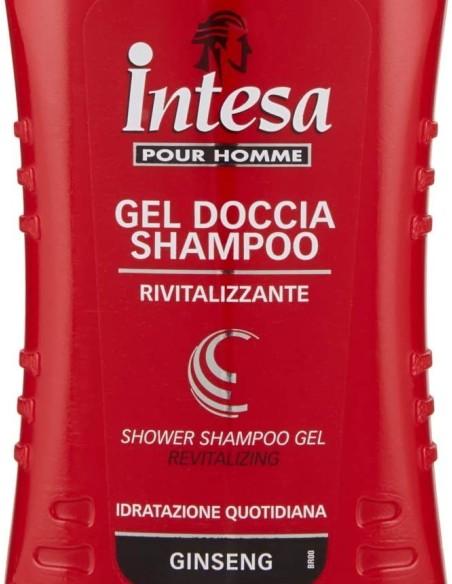 intesa pour homme doccia shampoo - 250ml - rivitalizzante - ginseng: tuttocasashop.it: igiene e cura della persona