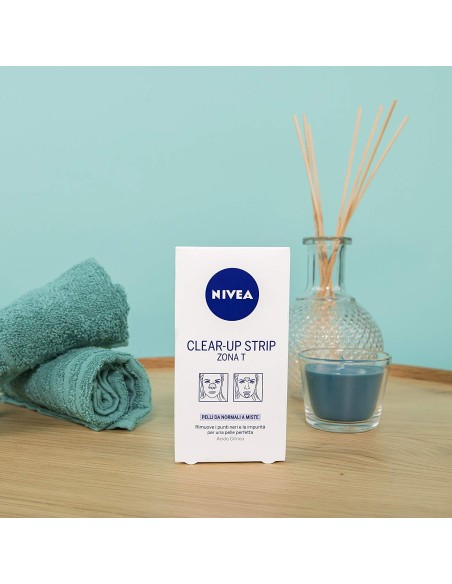 nivea clear up strip zona t - 6 pezzi - rimuove punti neri e impurita': tuttocasashop.it: igiene e cura della persona