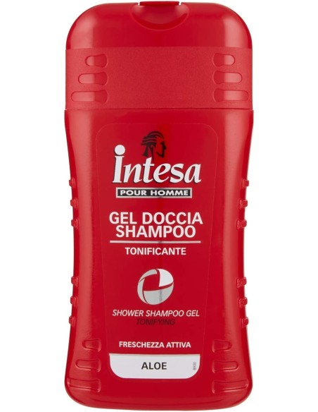 intesa pour homme doccia shampoo - 250ml - tonificante - aloe: tuttocasashop.it: igiene e cura della persona