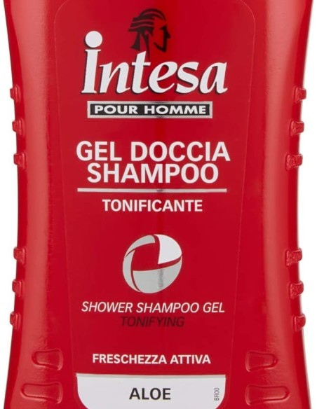 intesa pour homme doccia shampoo - 250ml - tonificante - aloe: tuttocasashop.it: igiene e cura della persona