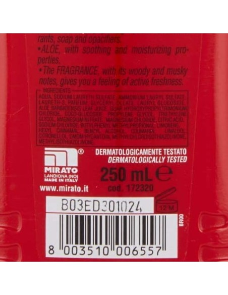 intesa pour homme doccia shampoo - 250ml - tonificante - aloe: tuttocasashop.it: igiene e cura della persona