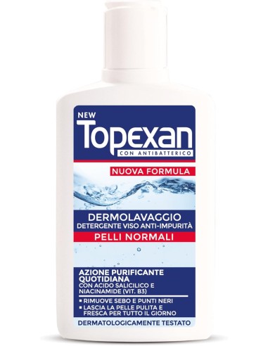topexan detergente lavaviso - 150ml - pelli normali o grasse - brufoli: tuttocasashop.it: igiene e cura della persona