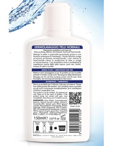 topexan detergente lavaviso - 150ml - pelli normali o grasse - brufoli: tuttocasashop.it: igiene e cura della persona