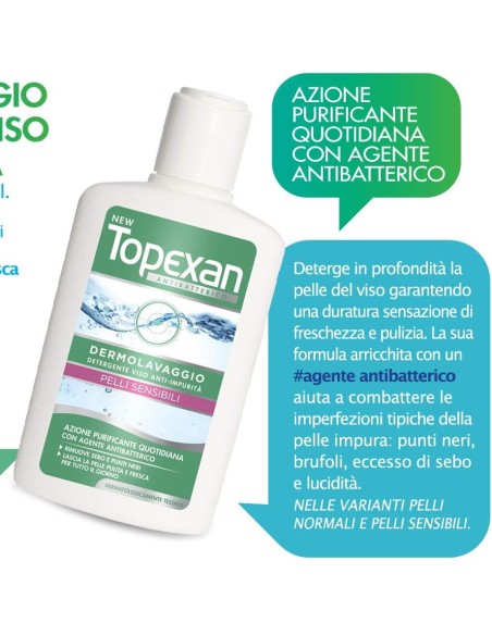 topexan detergente lavaviso - 150ml - pelli sensibili - brufoli: tuttocasashop.it: igiene e cura della persona