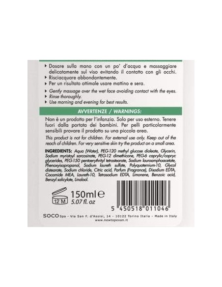 topexan detergente lavaviso - 150ml - pelli sensibili - brufoli: tuttocasashop.it: igiene e cura della persona