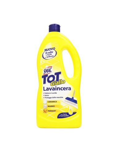 smac tot giallo lavaincera pavimenti 1l - ceramica marmo parquet: tuttocasashop.it: pulizia e cura della casa