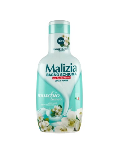 malizia bagnoschiuma 1000ml - muschio bianco: tuttocasashop.it: igiene e cura della persona