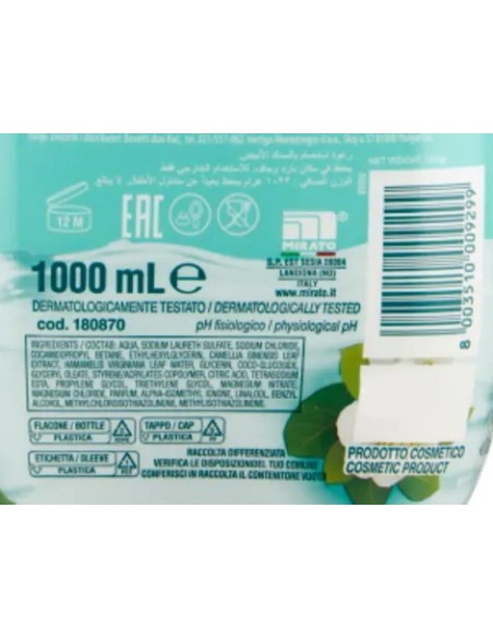malizia bagnoschiuma 1000ml - muschio bianco: tuttocasashop.it: igiene e cura della persona