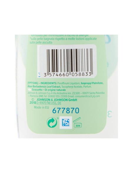 johnson's baby olio 300ml - aloe: tuttocasashop.it: igiene e cura della persona
