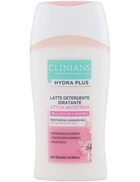 clinians hydra plus latte detergente 200ml - pelli secche sensibili - malva: tuttocasashop.it: igiene e cura della persona