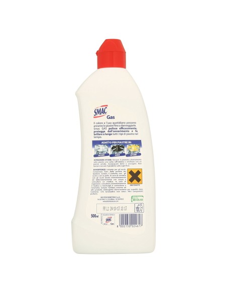smac gas 500ml - detergente per piastre e fornelli: tuttocasashop.it: pulizia e cura della casa