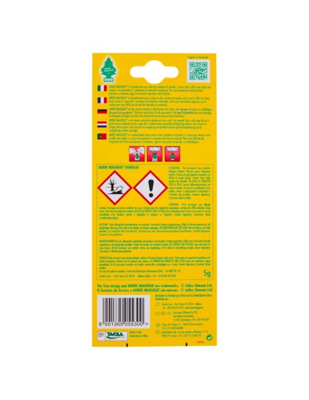 arbre magique alberello deodorante per auto - 1 pezzo - vaniglia: tuttocasashop.it: pulizia e cura della casa