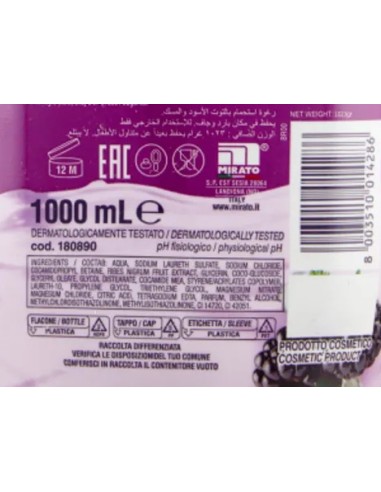 malizia bagnoschiuma 1000ml - mora e muschio: tuttocasashop.it: igiene e cura della persona