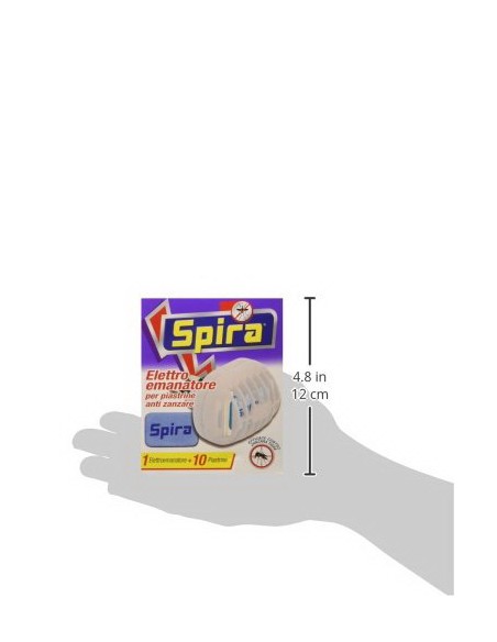 spira fornelletto elettrico con 10 piastrine antizanzare: tuttocasashop.it: pulizia e cura della casa