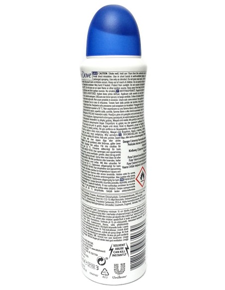 dove deodorante spray 150ml - 48h original - classico - original: tuttocasashop.it: igiene e cura della persona