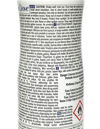 dove deodorante spray 150ml - 48h original - classico - original: tuttocasashop.it: igiene e cura della persona