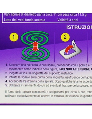 spira spirali antizanzara 10pz - spiralette - camping - spazi aperti: tuttocasashop.it: pulizia e cura della casa