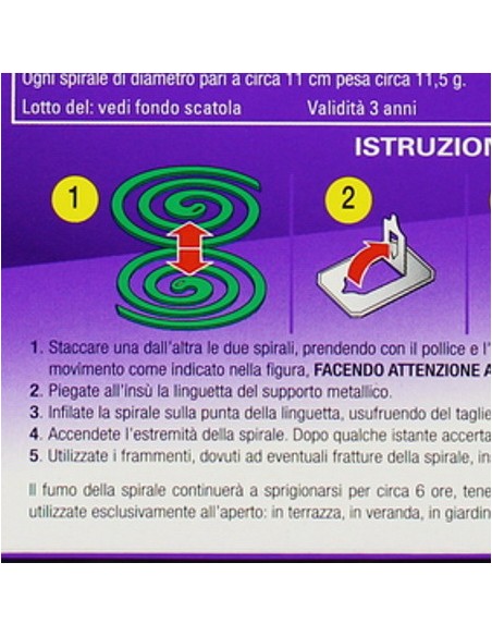 spira spirali antizanzara 10pz - spiralette - camping - spazi aperti: tuttocasashop.it: pulizia e cura della casa