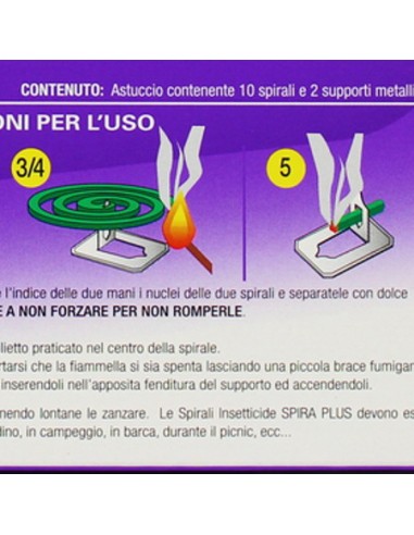 spira spirali antizanzara 10pz - spiralette - camping - spazi aperti: tuttocasashop.it: pulizia e cura della casa