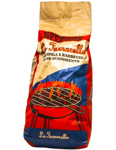 la fornacella carbone di legna - 2.5 kg - bbq - barbecue grill arrosto: tuttocasashop.it: altro - bazar