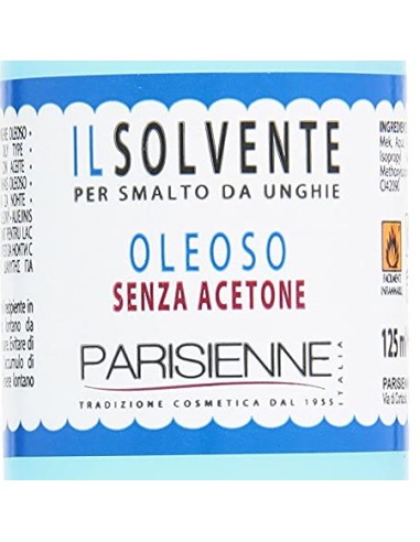 parisienne solvente levasmalto per smalto unghie 125ml - oleoso: tuttocasashop.it: igiene e cura della persona