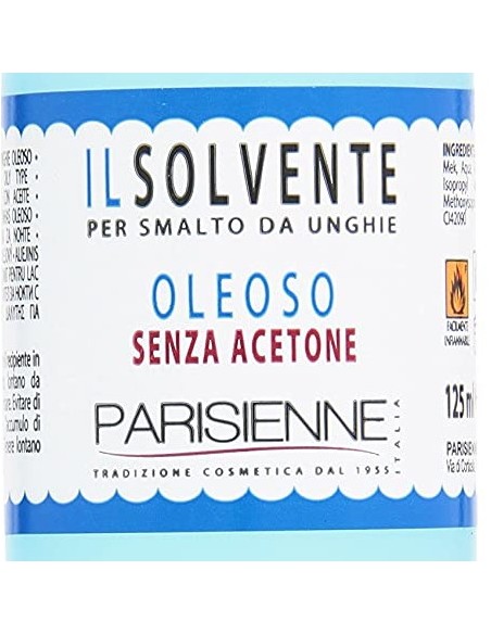 parisienne solvente levasmalto per smalto unghie 125ml - oleoso: tuttocasashop.it: igiene e cura della persona