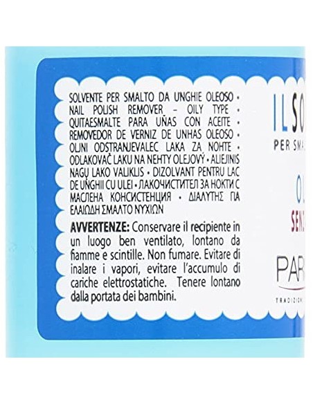 parisienne solvente levasmalto per smalto unghie 125ml - oleoso: tuttocasashop.it: igiene e cura della persona