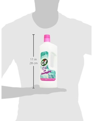 cif gel detergente con candeggina 750ml - igiene profonda - sbiancante: tuttocasashop.it: pulizia e cura della casa