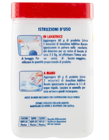 amuchina additivo disinfettante in polvere per bucato - 500 grammi: tuttocasashop.it: prodotti per bucato e tessuti