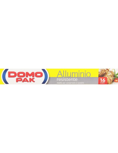 domopak alluminio per alimenti - 16 metri: tuttocasashop.it: carta & monouso