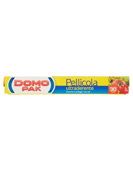 domopak pellicola per alimenti ultraderente - 30 metri: tuttocasashop.it: carta & monouso