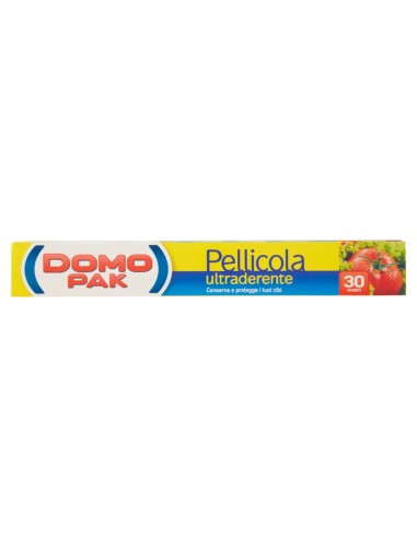 domopak pellicola per alimenti ultraderente - 30 metri: tuttocasashop.it: carta & monouso