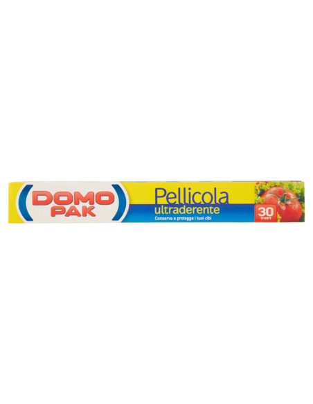 domopak pellicola per alimenti ultraderente - 30 metri: tuttocasashop.it: carta & monouso