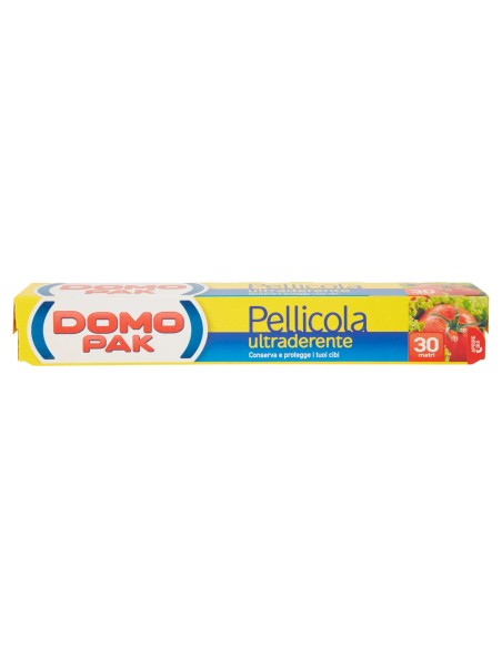 domopak pellicola per alimenti ultraderente - 30 metri: tuttocasashop.it: carta & monouso