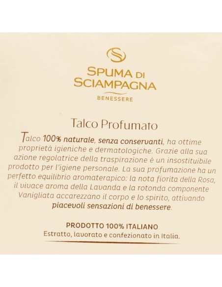 spuma di sciampagna talco in busta - 75 grammi: tuttocasashop.it: igiene e cura della persona