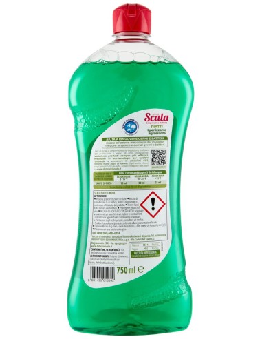 scala detersivo a mano per piatti e stoviglie - 750ml - limone: tuttocasashop.it: pulizia e cura della casa