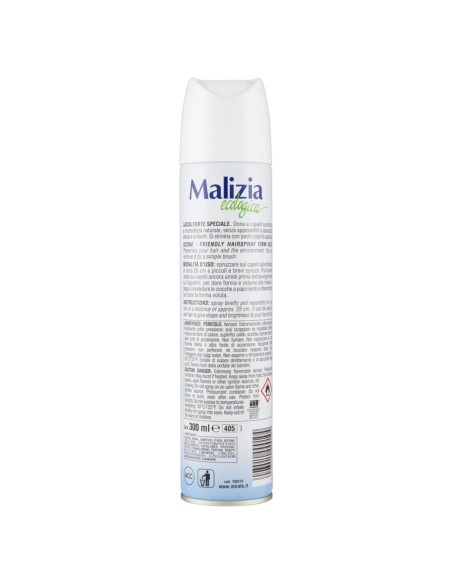 malizia ecologica lacca per capelli 300ml - fissaggio forte - ecofix: tuttocasashop.it: igiene e cura della persona