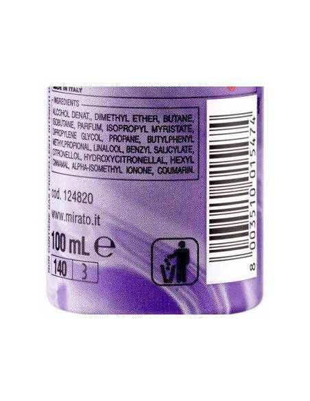 malizia deodorante spray donna - 100ml - purple: tuttocasashop.it: igiene e cura della persona