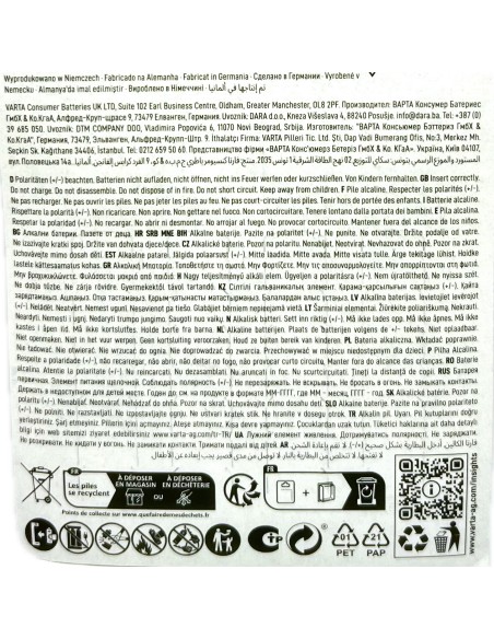 varta energy pile formato aaa ministilo alcaline 1.5v - 4 pezzi: tuttocasashop.it: altro - bazar