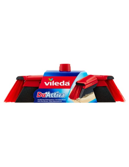 vileda scopa duactiva con setole e gomma - attacco universale a vite: tuttocasashop.it: pulizia e cura della casa