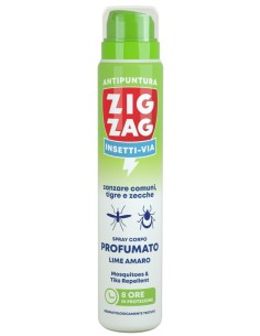 zig zag insetti-via antipuntura zanzare e zecche 100ml - lime amaro: tuttocasashop.it: igiene e cura della persona