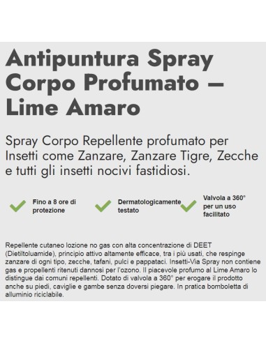 zig zag insetti-via antipuntura zanzare e zecche 100ml - lime amaro: tuttocasashop.it: igiene e cura della persona