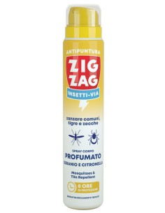 zig zag insetti-via antipuntura zanzare e zecche 100ml - geranio citronella: tuttocasashop.it: igiene e cura della persona