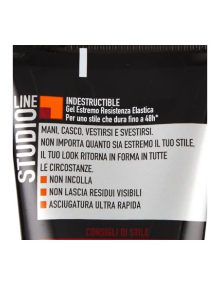 studio line gel per capelli - 150ml - n.9 - indestructible gel estremo 48h: tuttocasashop.it: igiene e cura della persona