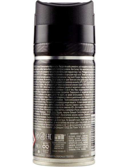 malizia uomo deodorante spray - 150ml - silver: tuttocasashop.it: igiene e cura della persona