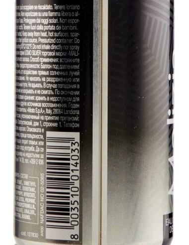 malizia uomo deodorante spray - 150ml - silver: tuttocasashop.it: igiene e cura della persona
