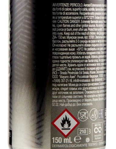 malizia uomo deodorante spray - 150ml - silver: tuttocasashop.it: igiene e cura della persona