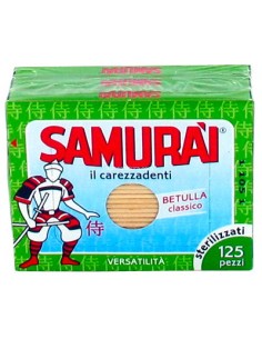 samurai stuzzicadenti sterilizzati 375pz - 3 scatole da 125 pezzi: tuttocasashop.it: carta & monouso