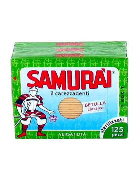 samurai stuzzicadenti sterilizzati 375pz - 3 scatole da 125 pezzi: tuttocasashop.it: carta & monouso