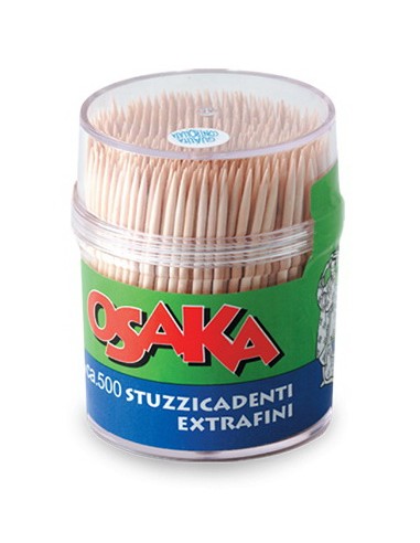 osaka stuzzicadenti in barattolo - 500 pezzi: tuttocasashop.it: carta & monouso
